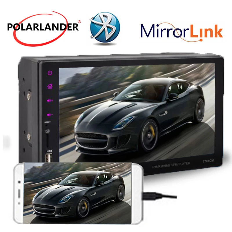 

FM/TF/USB autoradio car radio car mirror link 9 languages 2 DIN 7 inch Car Stereo MP5 Radio Player Touch Screen Bluetooth Player