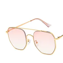 Square big box ocean piece sunglasses trend hollow sunglasses fashion polygon sunglasses