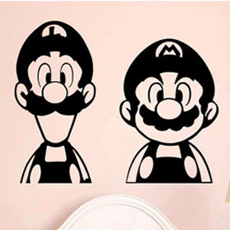 Наклейка на стену в стиле Super Mario и luipad для детей-Виниловая | Дом сад
