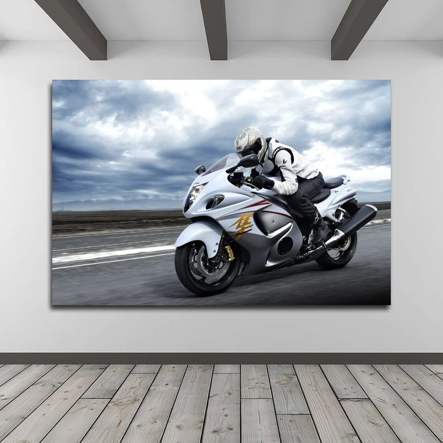 Гоночный Superbike мышцы мотоцикл декоративные картины печатных настенный