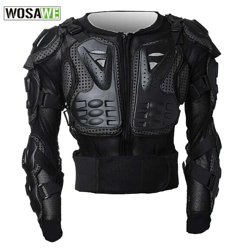 

WOSAWE Professional Motorcycle Body Protection Motorcross Racing Armor Spine Chest Protector Gear Guards Jacket Back Support
