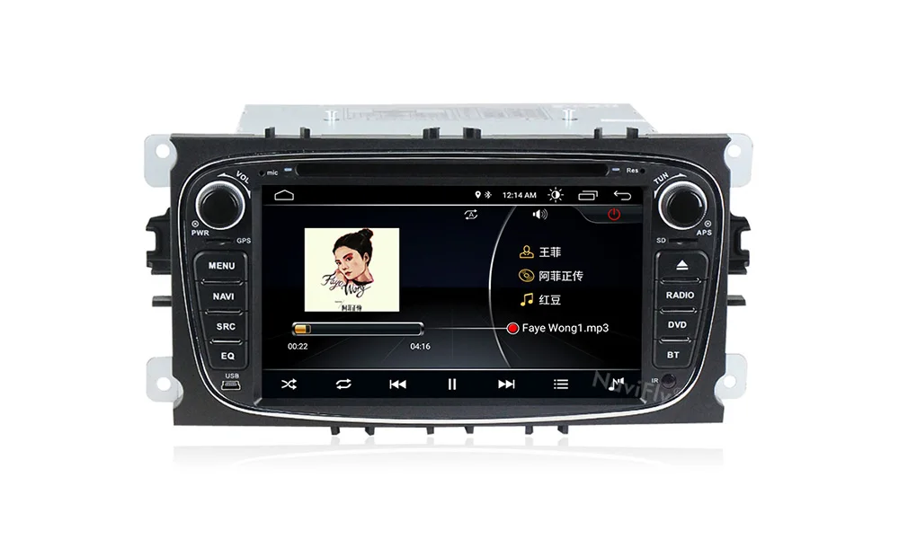 Cheap New Arrival! Android 8.1 system car dvd player for FORD/Focus/S-MAX/Mondeo/C-MAX/Galaxy support gps Navigation wifi bluetooth FM 15