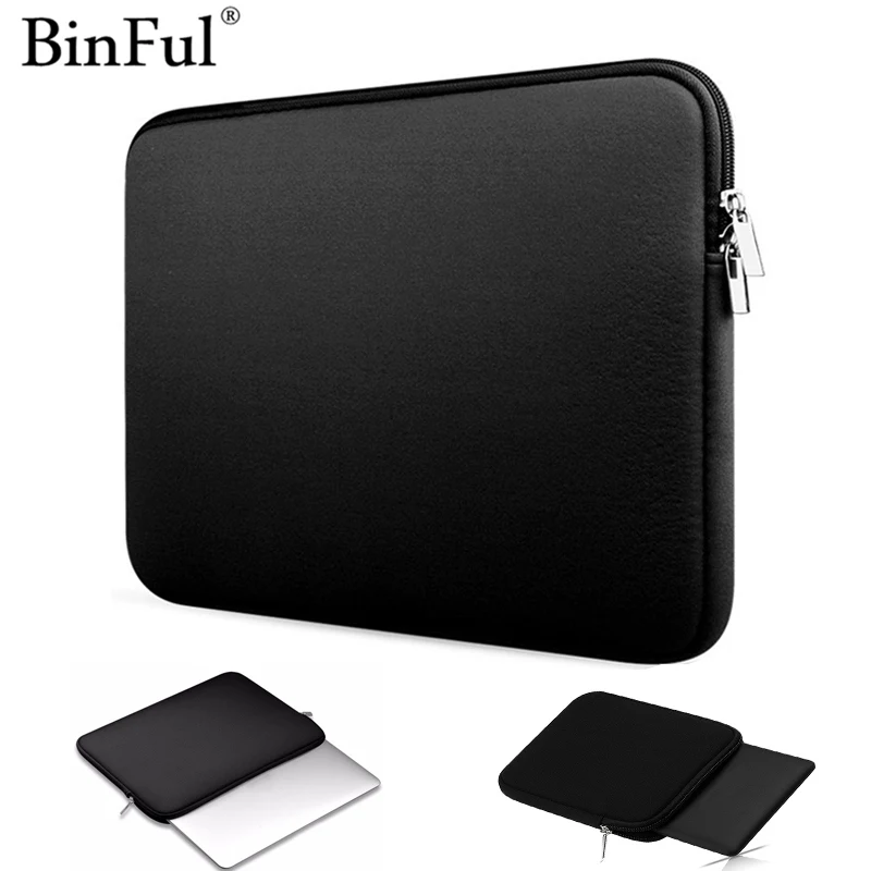 Binful мягкий чехол для ноутбука на молнии планшета 7 9 11 13 14 15 дюймов Ipad kindle Macbook Air Pro
