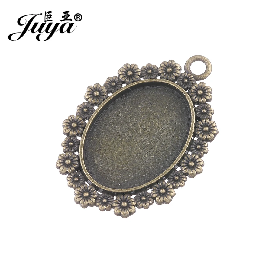 JUYA подвеска с цветочным узором для самостоятельной сборки 5 шт./лот металлический
