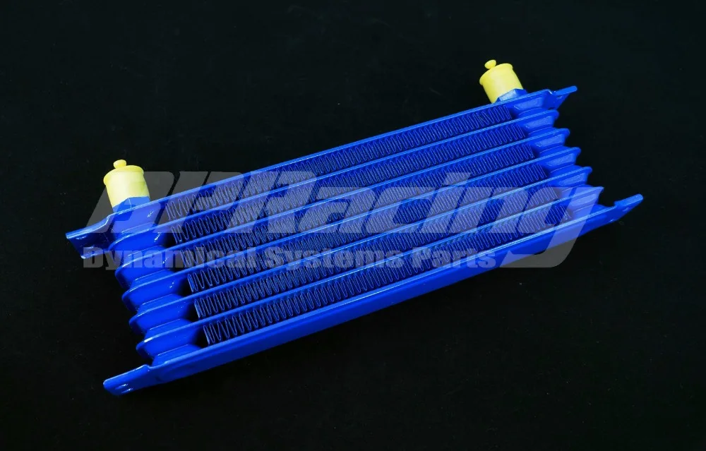 Buy 7 ROW 10AN UNIVERSAL BLUE ENGINE OIL COOLER / RACING PERFORMANCE OIL COOLER