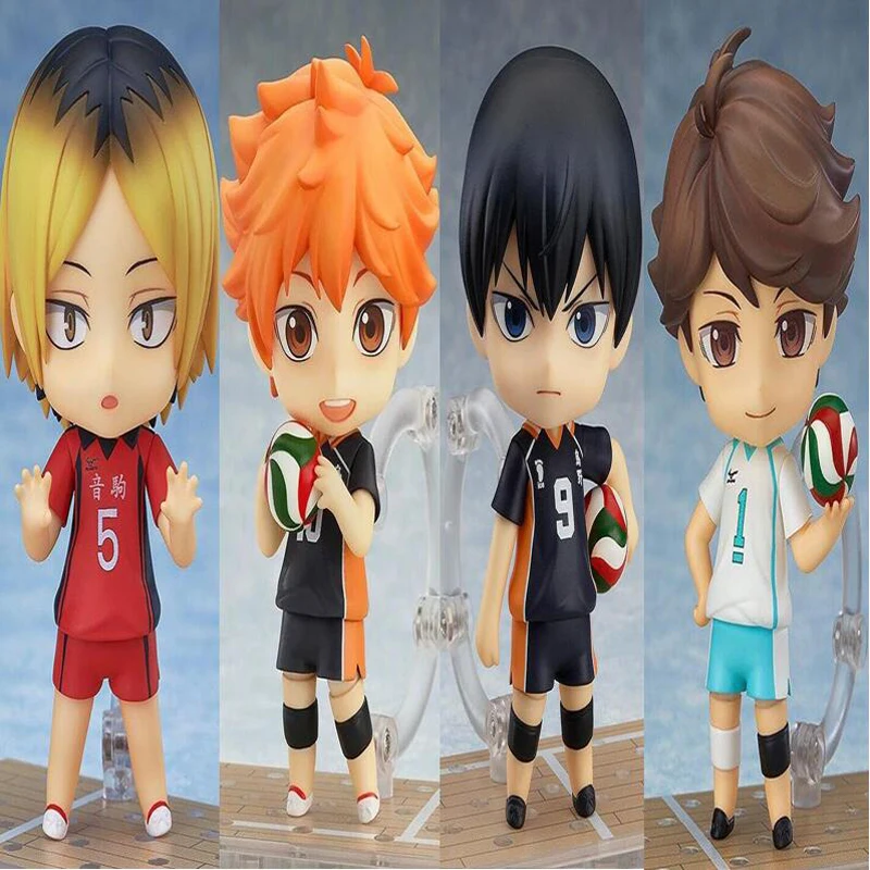 

Haikyuu Figures Nendoroid Hinata Syouyou 489# 563# 461# 605# kageyama tobio Figure PVC 10CM Japanese Anime Volleyball Figures