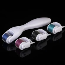 Титановые DRS микро иглы 600 иглы Дерма ролик для кожи с микроиглами уход за кожей тонкая микро игла Дерма ролик для красоты ROHS CE