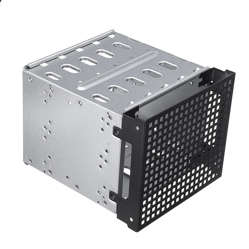 Новинка, 5 слотов, 3,5 дюймов, SATA SAS, HDD Cage Rack, Жесткий драйвер, лоток Caddy с вентилятором