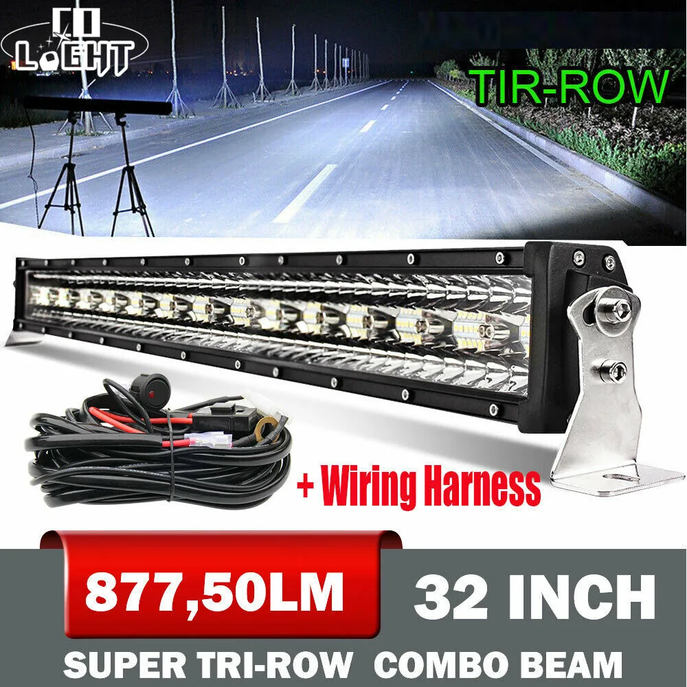

CO LIGHT 32" 4x4 Led Light Bar Car 565W Spot Flood Combo Beam Offroad Led Work Light 12V 24V Barra Led Bar for Truck Tractor ATV