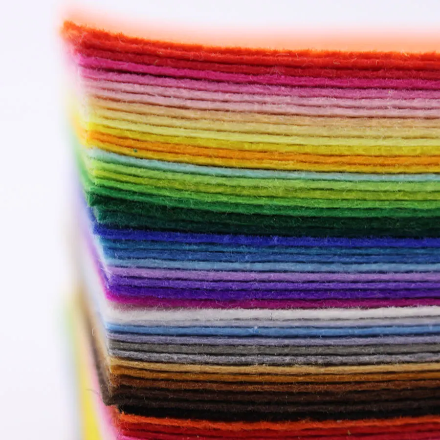 1mm Hard Felt 160Pcs Felt In Vivid Colors Needlework Sewing Handmade Size A6 felt fabric sheet