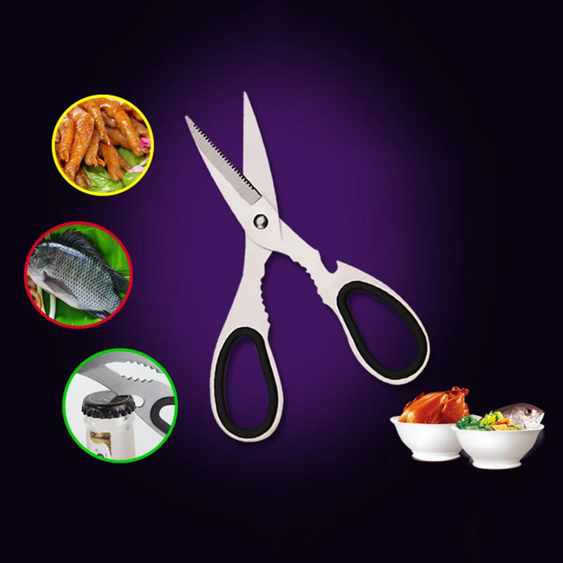 Stainless Steel Kitchen Scissor Knife Poultry Chicken Bone Shears Cutter for fish household Multifunctional Tool MAYITR