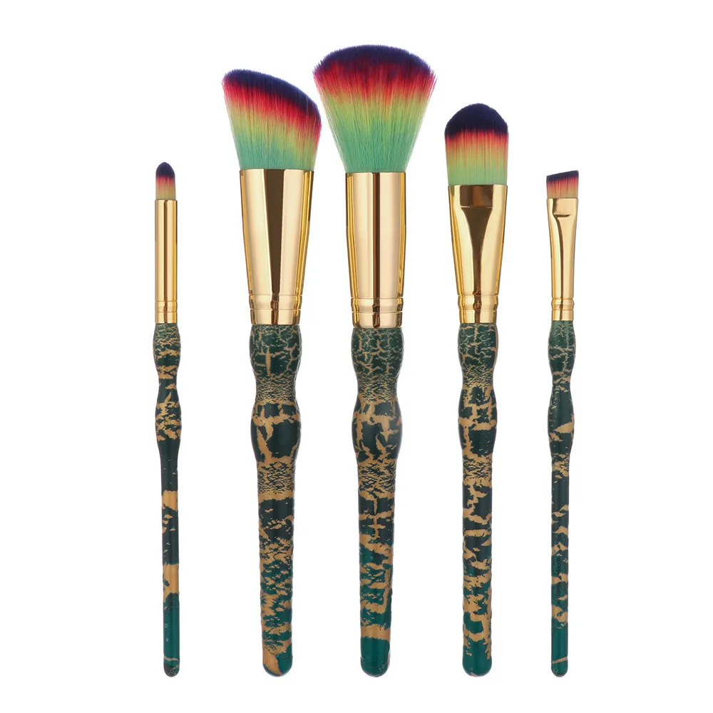 

5 PCS Cosmetic Makeup Brushes Set Kit Powder Wooden Foundation Eyebrow Eyeshadow Brush Make up Brush Sets Tool Concealer #F