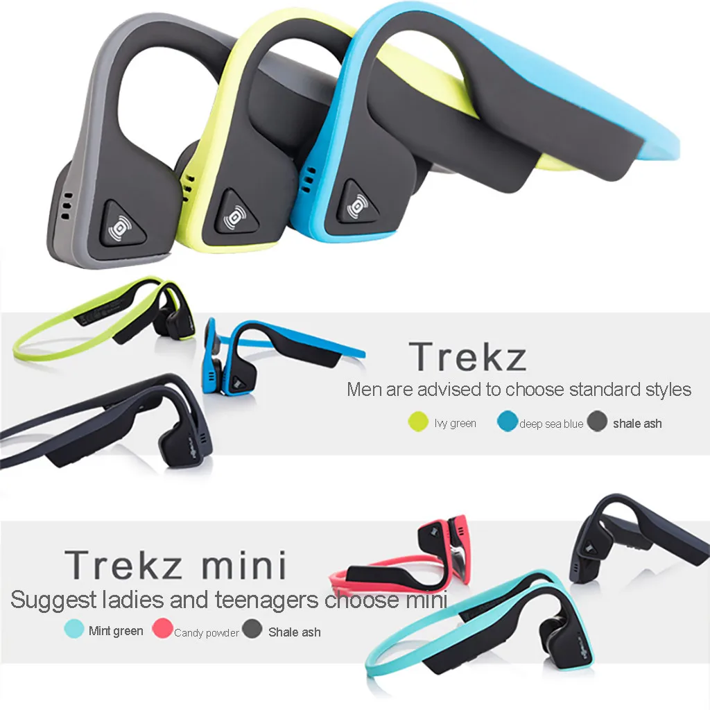 Bluetooth наушники с шумоподавлением Беспроводные Aftershokz AS600 titanium Air открытые костной