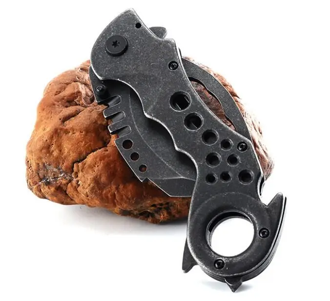 Нож karambit из стали для мытья камня, 250 г, лезвие пилы, тактический инструмент для повседневного использования, карманный нож для выживания на природе