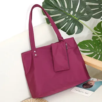 

2019 New School And Travel Sophisticated 2Pcs Men Women Oxford Solid Waterproof Large Capacity Shoulder Bag Casual Totes 50