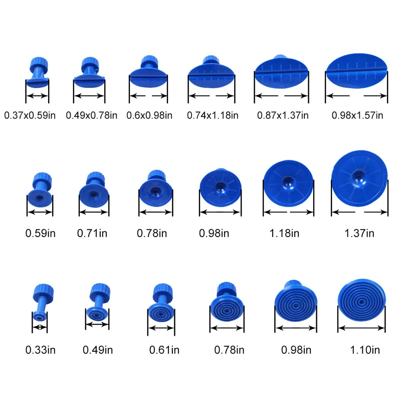 Профессиональный 12/18/30 шт. клеевые Грибки-инструменты для беспокрасочного удаления вмятин комплект Высокое качество автомобиля вмятин ремонт инструментов для правки вмятин насадка для нанесения клея