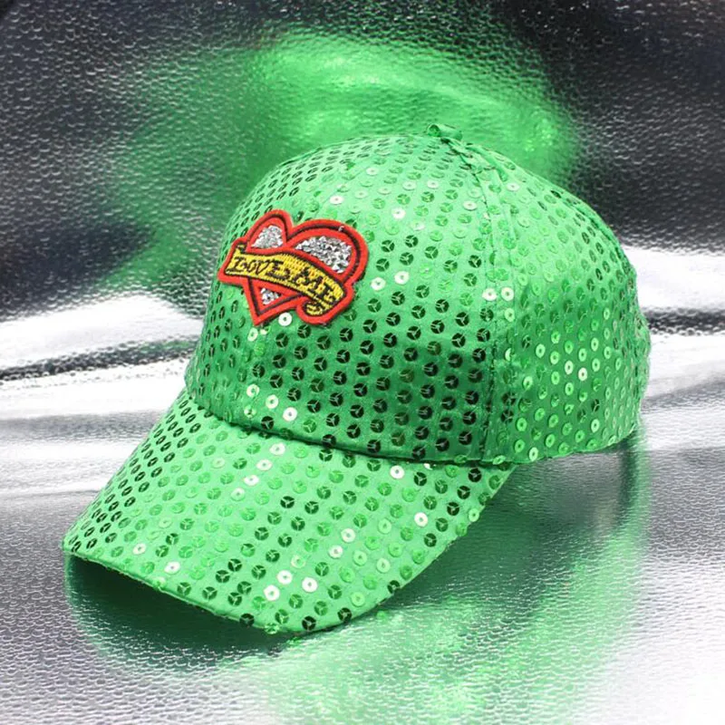 

BING YUAN HAO XUAN Summer Women Baseball Caps Sequins Cap Adjustable Fashion Hats Snapback Sports Adjustable Summer Gorras
