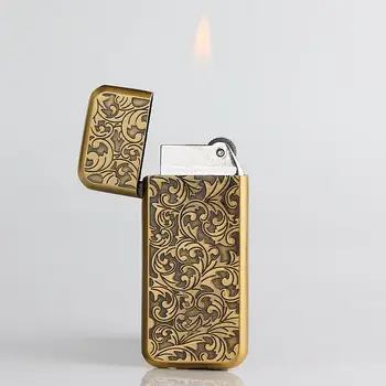 

Compact Jet Butane Lighter Torch Turbo Gas Cigarette 1300 C Fire Windproof Stripe Pipe Lighter No GAS