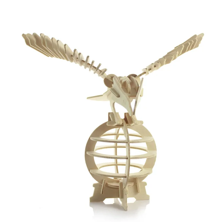 

3d Solid Wooden Puzzle Toy Animals Eagle Model Wooden Toys Puzzle En Bois Enfant