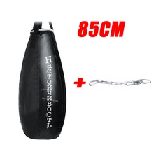 Пустой мешок для песка мешок для кикбоксинга 85 см тренировочный фитнес Пробивной мешок Saco De Pancada Boxeo крюк висящий ММА боевой мешок с песком