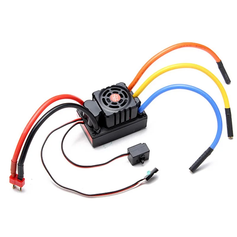 Бесщеточный 120A ESC 2-6s 24 В Сенсорный Водонепроницаемый контроллер скорости для 1/8