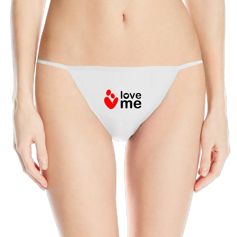 love me funny hipster girlfriend women cotton Panties underwear Thong