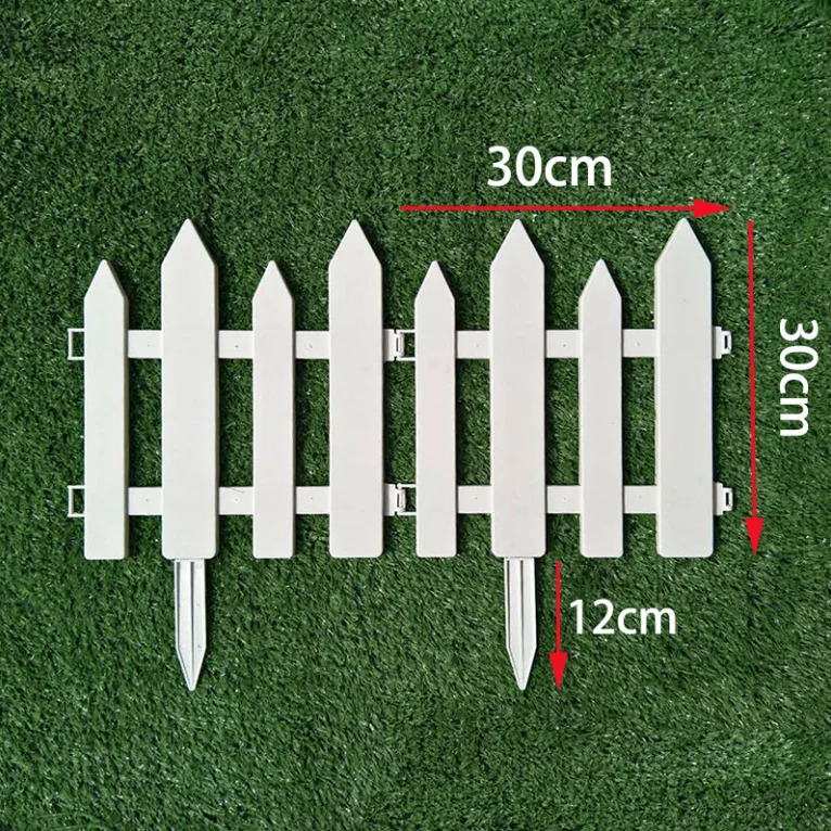 5 шт пластиковый забор для сада легко собрать белый европейский стиль вставки тип земли пластиковые заборы для украшения сада