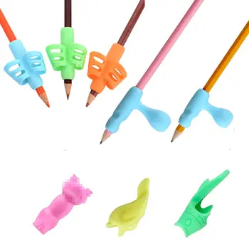 

8PCS Silicone Children Students Stationery Pencil Holding Practise Device For Correcting Pen Holder Postures Grip