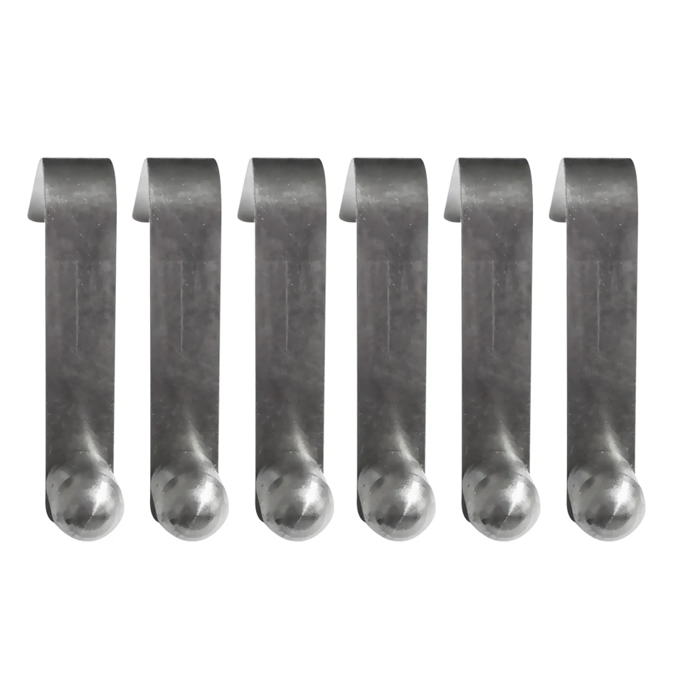 6Pcs 8mm Solid Stainless Steel Kayak Paddle Spring Snap Clips Tent Pole Clip