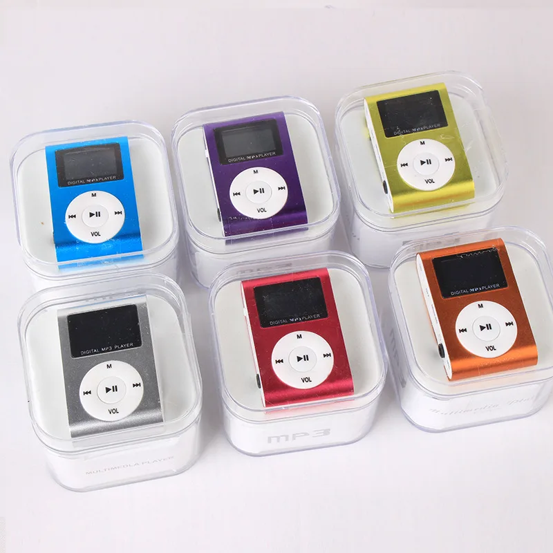 

Hot Selling Portable MP3 Player Mini Clip with screen MP3 Player with Micro TF/SD Card waterproof sport walkman mp3 music player