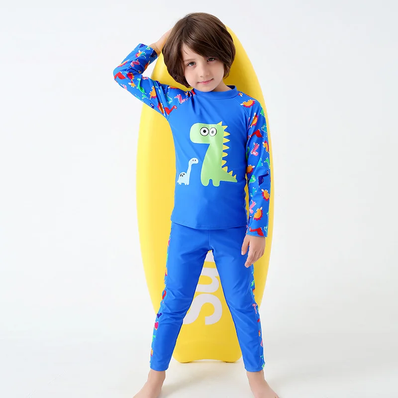 Buy Cute Children/Kids Swimwear Mr Dinosaur Print Long