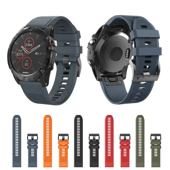 22 мм силиконовый ремешок для часов Ремешок Quick Release для Garmin Fenix 5 5X Plus NK-Shopping