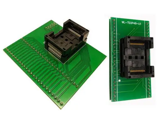 

TSOP 56-0.5 with TSOP 48-0.5 Open-top Test Socket Programmer Flash ic chip Burn in test Socket Eletronic for RT809H Programmer