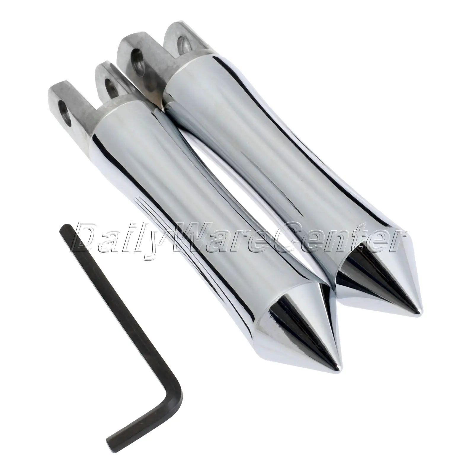 2xAluminum Pirate Spike Motorcycle Foot Rests Foot Pegs for Honda CBR 600F1/F2/F3 CBR 900RR/1000F/1100XX CB 1000 VFR 750F/800 Fi