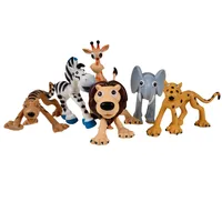 6 шт. BOHS милый мультфильм Джунгли Лес животное Королевство слон динозавр ферма Птицы Модель Классические Фигурки игрушки - изображение