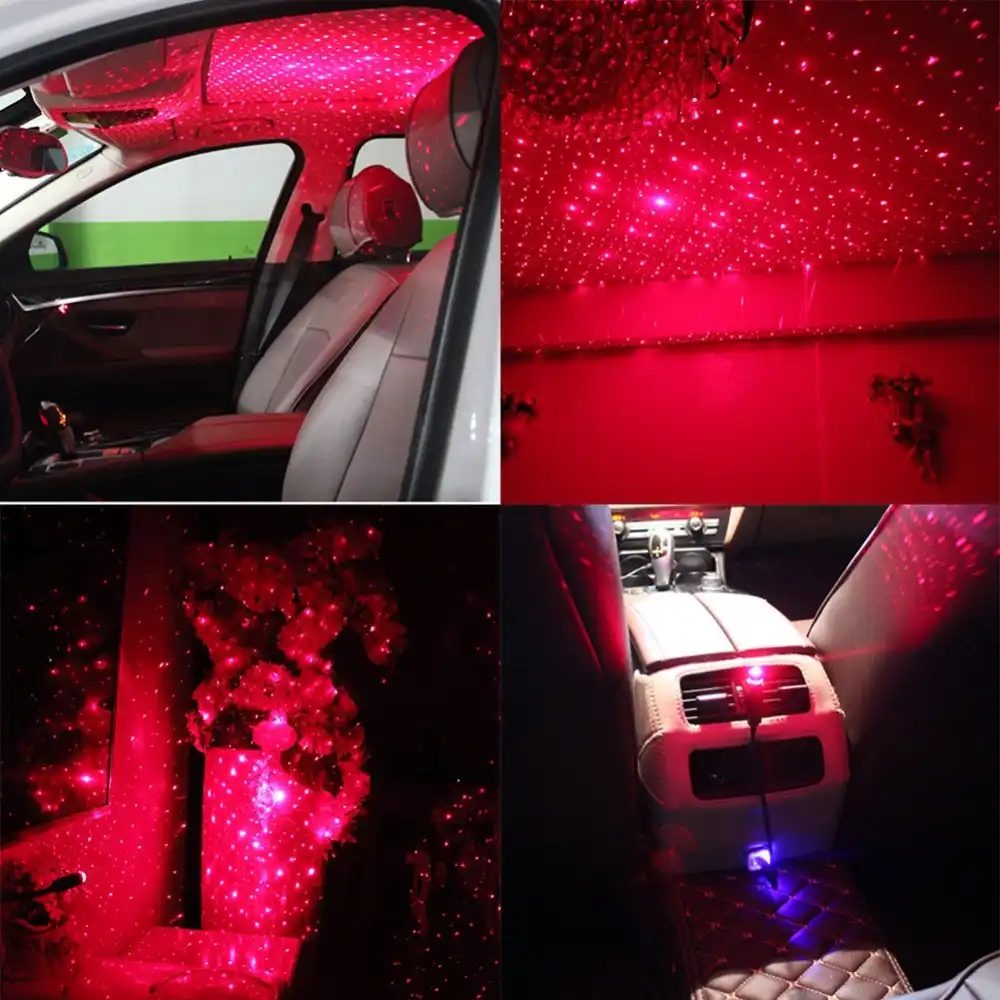 2019 Romantic Auto Roof Star Projector Lights Usb Night Lamp Fit