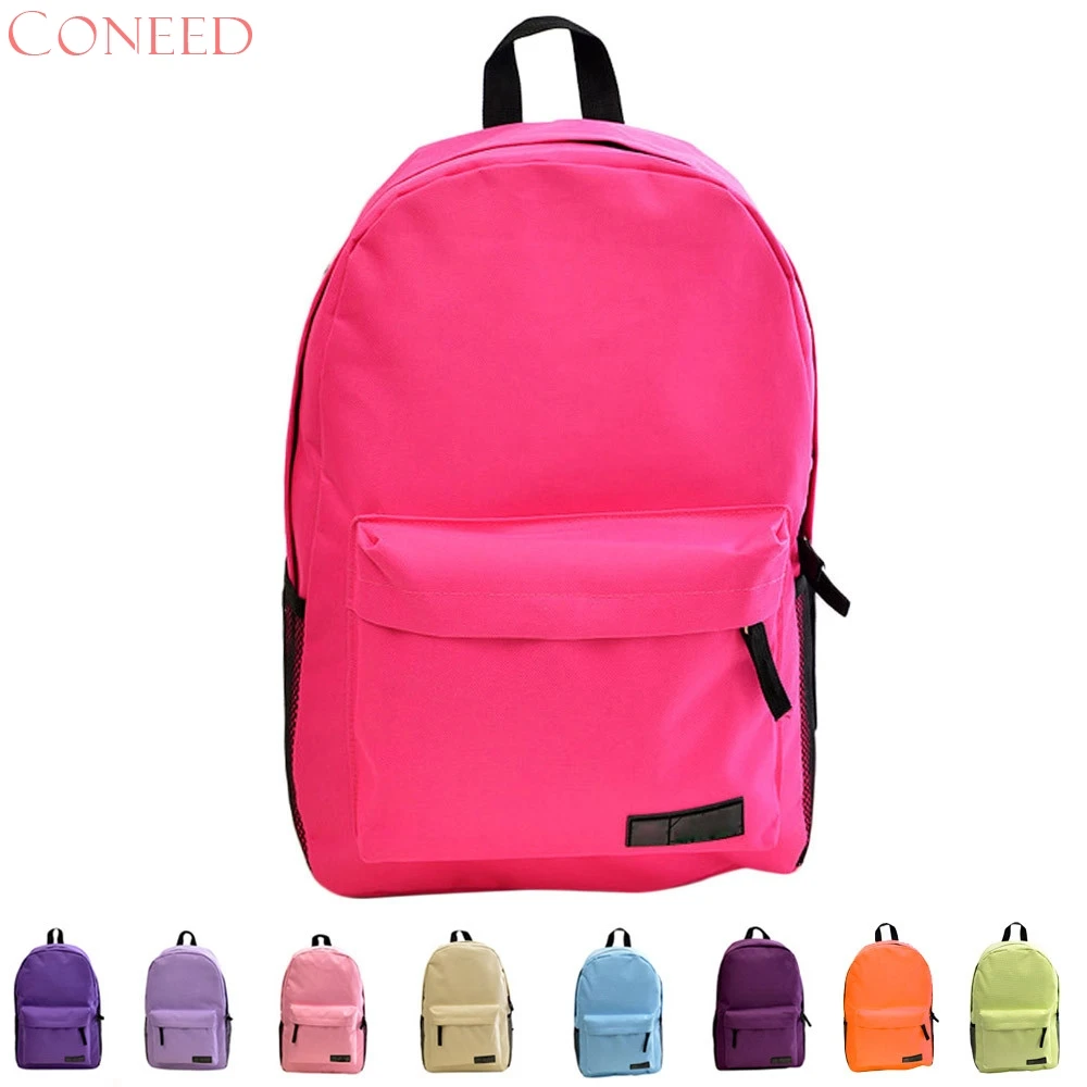 

CONEED Fashion Simple Women Canvas Backpack Schoolbag DROP SHIP ma21f30