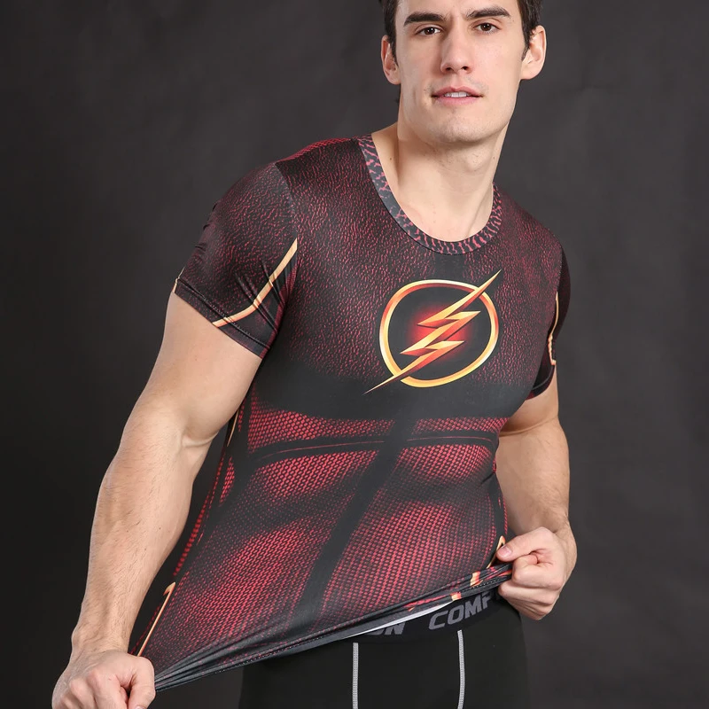 Flash Camiseta superhéroe disfraz Cosplay Camiseta compresión Camiseta Fitness Tops Crossfit Camiseta culturismo camisetas ZOOTOP oso Flash Camiseta superhéroe disfraz Cosplay Camiseta compresión Camiseta Fitness Tops Crossfit Camiseta culturismo camisetas ZOOTOP oso