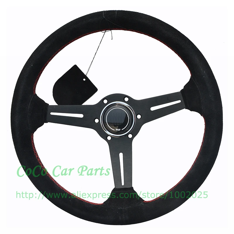 black arm suede steering wheel (2)