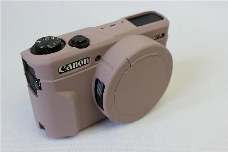  Bom Bolsa de Vídeo da Câmera para Canon G7x G7xii Mark 2 Câmera G7x ii Case de Borracha de Silicone Case Capa de Proteção do Corpo Pele - Image 4