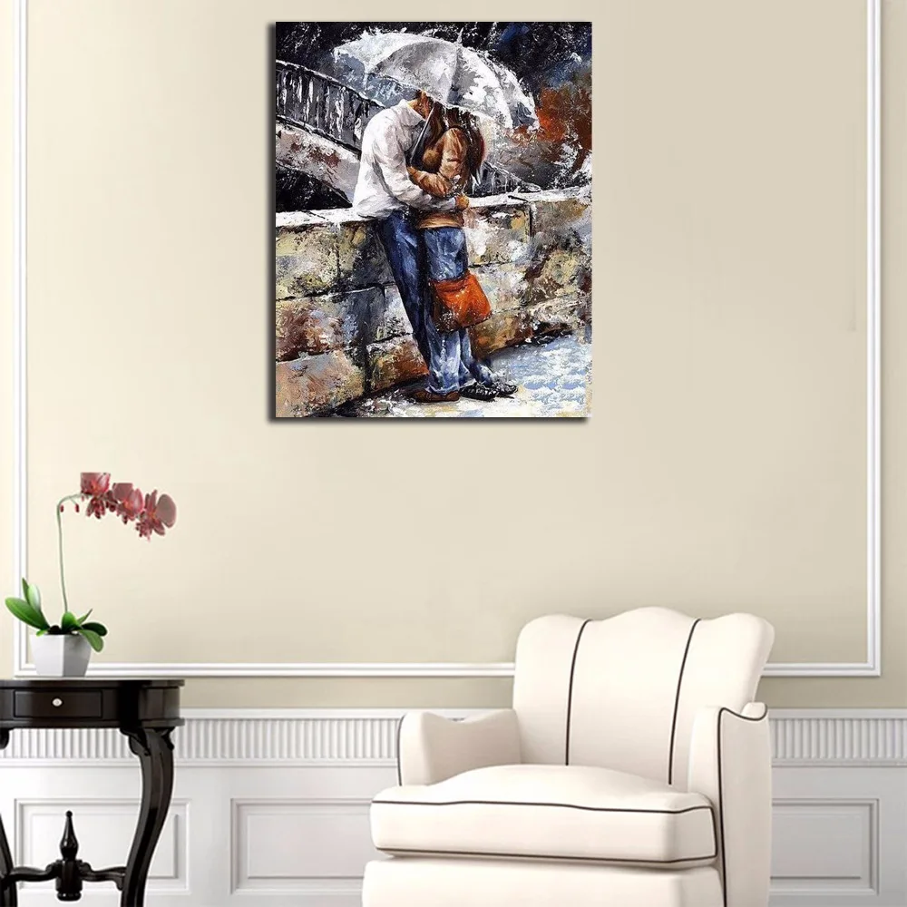 Romatic lover DIY Painting By Numbers Home Art Wall Figure Pictures For