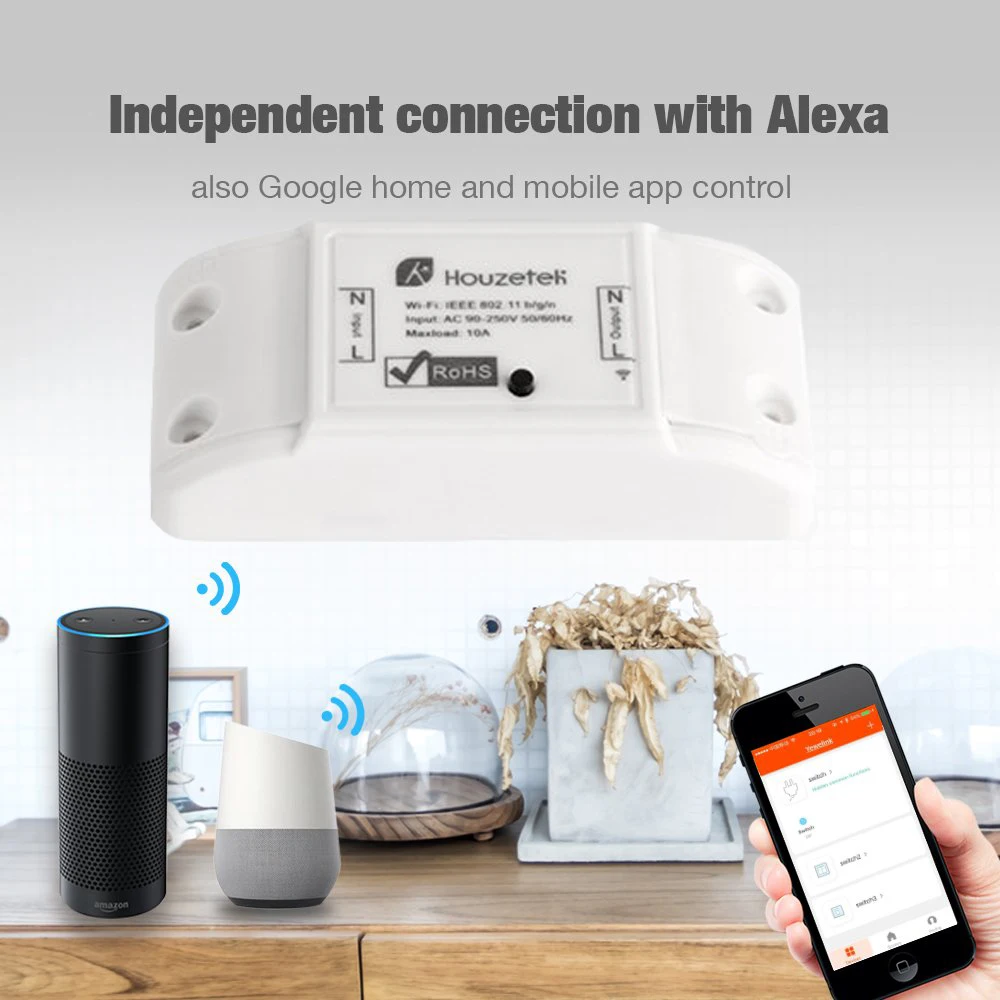 Timethinker DIY светильник Диммер умный выключатель WiFi переключатель лампы для Alexa Google