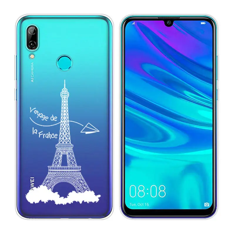 Силиконовые чехлы Arvin для huawei P Smart, мягкий прозрачный ТПУ чехол для телефона P Smart, 6,21 дюймов, чехол с рисунком, сумка - Цвет: 09