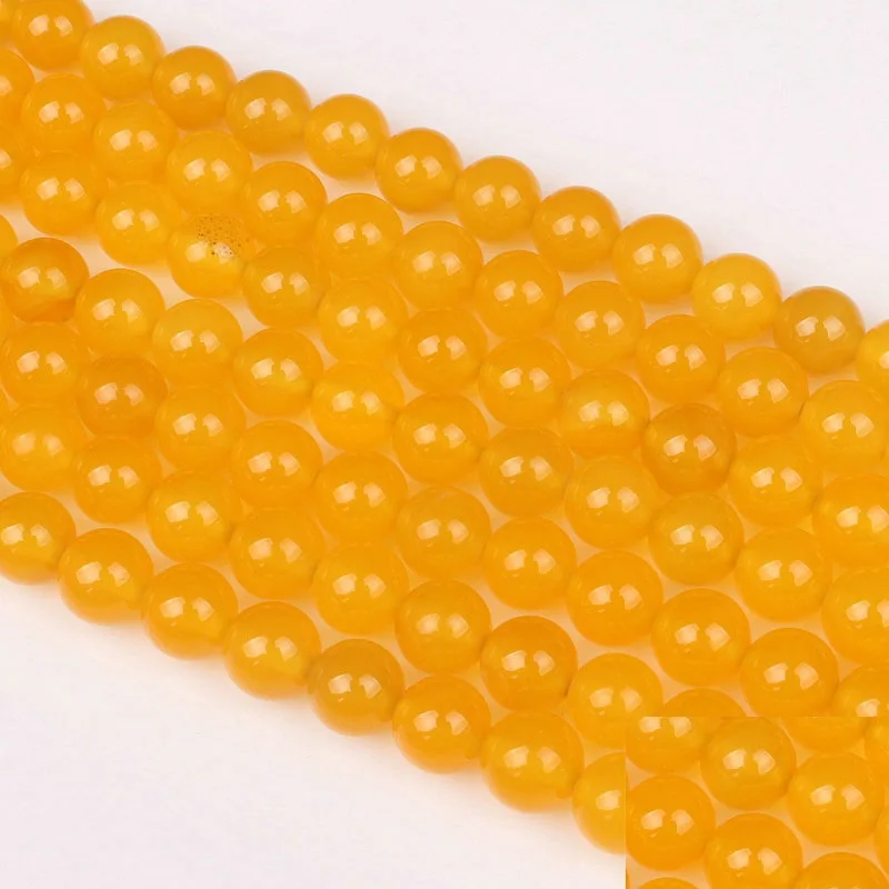 

Baihande Natural Yellow Agate Onyx Stone 6 8 10 12mm 15inch Round Gemstone Loose Beads For Necklace Bracelet DIY Jewelry Making