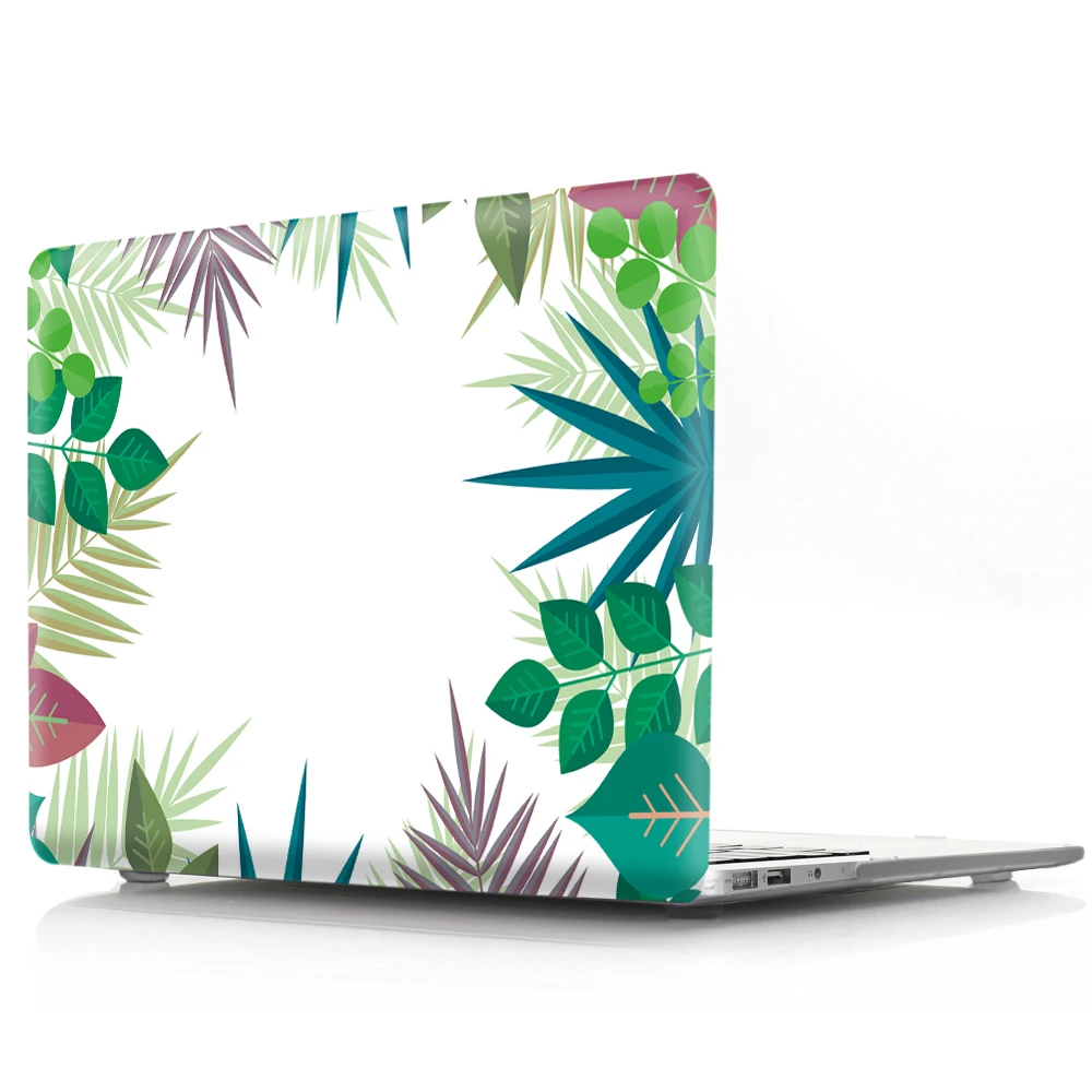 Чехол для ноутбука с цветной печатью в виде листа для Macbook Air 11 13 Pro retina 12 13 15 дюймов цвета с сенсорной панелью Pro 13 15 Air 13