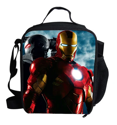 Модная сумка для ланча с героями мультфильмов для детей Мстители герой Супермен Халк железная сумка-холодильник для мальчиков школьная детская - Цвет: MEL218