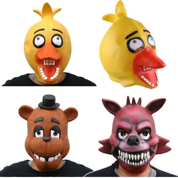 

3Styles Quality Adult Five Nights At Freddy's Freddy Chica Foxy Bear Full Latex Mask Latex Figure Toy FNAF Toy
