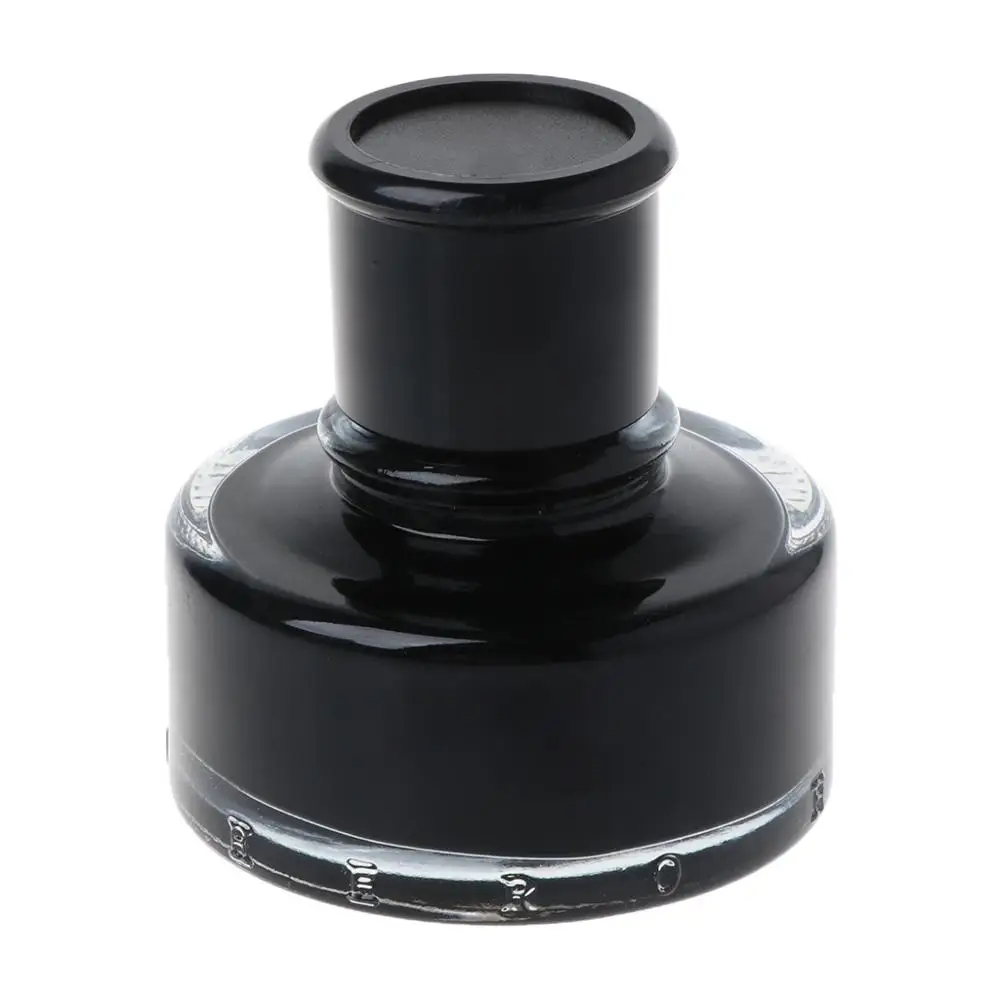

50ml Bottled Glass Black Smooth Writing Fountain Pen Ink School Student Stationery Office Supplies