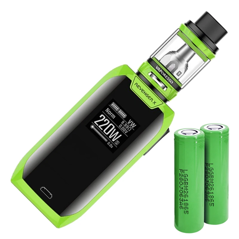Vaporesso Revenger X Touch Button Kit 220 Вт с NRG 5 мл баком GT8 Core Coil Head - Green | Электроника