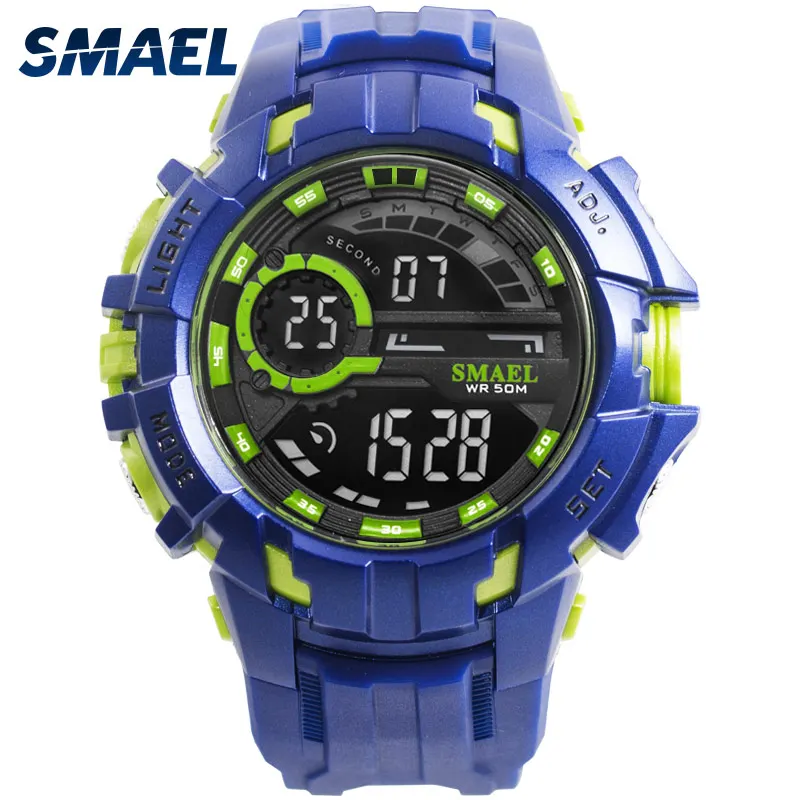Watch Men Waterproof Shock Resist SMAEL Men Watches Relogio Masculino Automatic Sport Watches Alarm 1610 Digital Watch Men Sport Watch Men Waterproof Shock Resist SMAEL Men Watches Relogio Masculino Automatic Sport Watches Alarm 1610 Digital Watch Men Sport